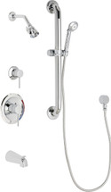 Chicago Faucets (SH-PB1-17-113) Pressure Balancing Tub and Shower Valve with Shower Head