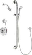 Chicago Faucets (SH-PB1-17-034) Pressure Balancing Tub and Shower Valve with Shower Head
