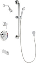 Chicago Faucets (SH-PB1-17-133) Pressure Balancing Tub and Shower Valve with Shower Head