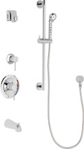 Chicago Faucets (SH-PB1-14-111) Pressure Balancing Tub and Shower Valve with Shower Head