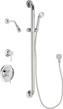 Chicago Faucets (SH-PB1-12-014) Pressure Balancing Tub and Shower Valve with Shower Head