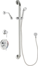 Chicago Faucets (SH-PB1-13-034) Pressure Balancing Tub and Shower Valve with Shower Head