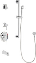 Chicago Faucets (SH-PB1-15-131) Pressure Balancing Tub and Shower Valve with Shower Head
