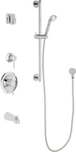 Chicago Faucets (SH-PB1-14-121) Pressure Balancing Tub and Shower Valve with Shower Head