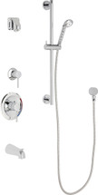 Chicago Faucets (SH-PB1-15-121) Pressure Balancing Tub and Shower Valve with Shower Head