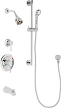 Chicago Faucets (SH-PB1-11-131) Pressure Balancing Tub and Shower Valve with Shower Head