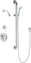 Chicago Faucets (SH-PB1-13-044) Pressure Balancing Tub and Shower Valve with Shower Head