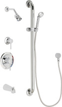 Chicago Faucets (SH-PB1-16-114) Pressure Balancing Tub and Shower Valve with Shower Head