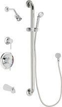 Chicago Faucets (SH-PB1-16-134) Pressure Balancing Tub and Shower Valve with Shower Head.