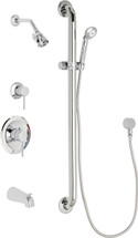 Chicago Faucets (SH-PB1-17-114) Pressure Balancing Tub and Shower Valve with Shower Head