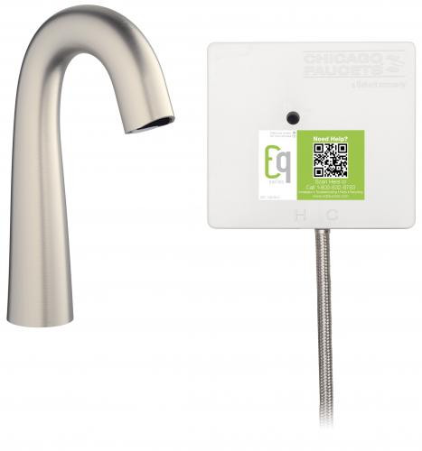  Chicago Faucets (EQ-C11A-11ABBN) Touch-free faucet with plug-and-play installation