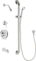 Chicago Faucets (SH-PB1-13-134) Pressure Balancing Tub and Shower Valve with Shower Head