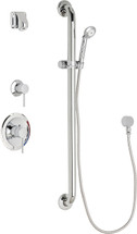 Chicago Faucets (SH-PB1-14-034)  Pressure Balancing Tub and Shower Valve with Shower Head