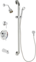 Chicago Faucets (SH-PB1-11-114) Pressure Balancing Tub and Shower Valve with Shower Head