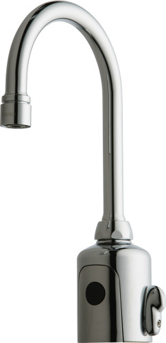  Chicago Faucets (116.123.AB.1) HyTronic Gooseneck Sink Faucet with Dual Beam Infrared Sensor