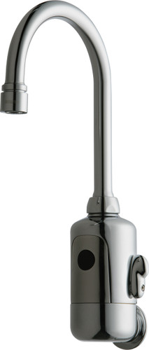  Chicago Faucets (116.224.AB.1) HyTronic Gooseneck Sink Faucet with Dual Beam Infrared Sensor