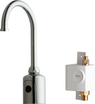 Chicago Faucets (116.955.AB.1)  HyTronic Gooseneck Sink Faucet with Dual Beam Infrared Sensor