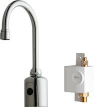 Chicago Faucets (116.933.AB.1) HyTronic Gooseneck Sink Faucet with Dual Beam Infrared Sensor