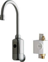 Chicago Faucets (116.954.AB.1) HyTronic Gooseneck Sink Faucet with Dual Beam Infrared Sensor