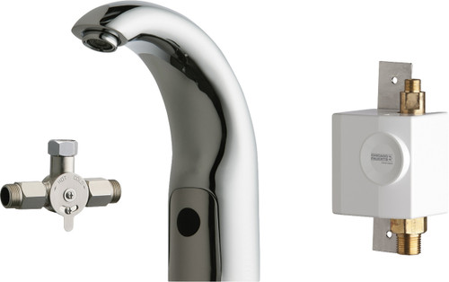  Chicago Faucets (116.962.AB.1) HyTronic Contemporary Sink Faucet with Dual Beam Infrared Sensor