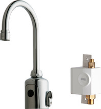 Chicago Faucets (116.943.AB.1) HyTronic Gooseneck Sink Faucet with Dual Beam Infrared Sensor