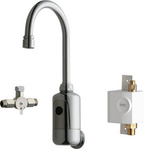 Chicago Faucets (116.964.AB.1) HyTronic Gooseneck Sink Faucet with Dual Beam Infrared Sensor
