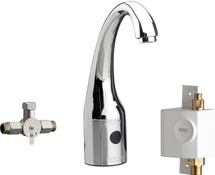 Chicago Faucets (116.969.AB.1) HyTronic Curve Sink Faucet with Dual Beam Infrared Sensor