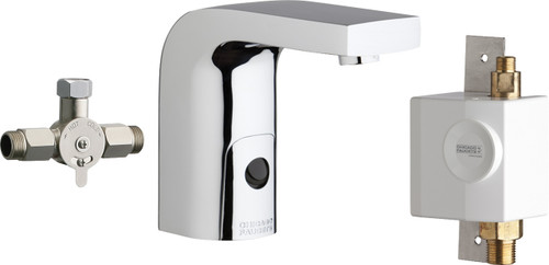  Chicago Faucets (116.960.AB.1) HyTronic Edge Lavatory Sink Faucet with Dual Beam Infrared Sensor
