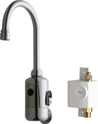  Chicago Faucets (116.944.AB.1) HyTronic Gooseneck Sink Faucet with Dual Beam Infrared Sensor
