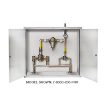 Symmons (7-1000B-200-PRV) TempControl Hi-Low Thermostatic Mixing Valve and Piping System in Cabinet