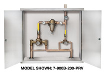 Symmons (7-200B-102-PRV) TempControl Hi-Low Thermostatic Mixing Valve and Piping System in Cabinet