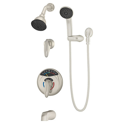  Symmons (1-3170VT-H401-V-STN) Visu-Temp Tub/Shower/Hand Shower System