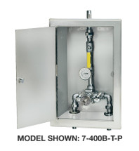 Symmons (7-1000BW-ASB) Tempcontrol Valve and Piping in Cabinet with Cold Water By-pass