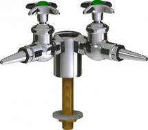 Chicago Faucets (LWV1-A11-20) Deck-mounted laboratory turret with water valve