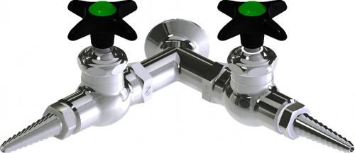  Chicago Faucets (LWV1-A13-60) Wall-mounted water valve with flange