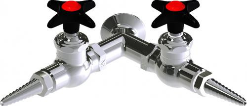  Chicago Faucets (LWV1-A14-60) Wall-mounted water valve with flange