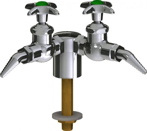  Chicago Faucets (LWV1-A21-20) Deck-mounted laboratory turret with water valve