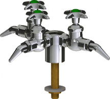 Chicago Faucets (LWV1-A21-30) Deck-mounted laboratory turret with water valve