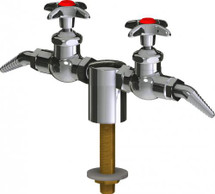 Chicago Faucets (LWV1-A22-25) Deck-mounted laboratory turret with water valve