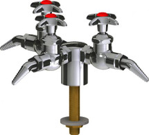 Chicago Faucets (LWV1-A22-30) Deck-mounted laboratory turret with water valve