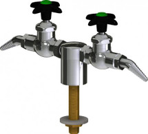 Chicago Faucets (LWV1-A23-25) Deck-mounted laboratory turret with water valve