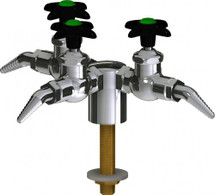 Chicago Faucets (LWV1-A23-30) Deck-mounted laboratory turret with water valve
