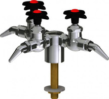 Chicago Faucets (LWV1-A24-30) Deck-mounted laboratory turret with water valve