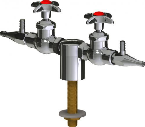  Chicago Faucets (LWV1-A32-25) Deck-mounted laboratory turret with water valve