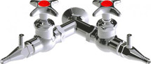 Chicago Faucets (LWV1-A32-60) Wall-mounted water valve with flange