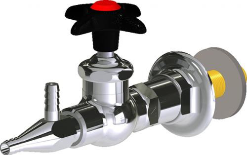  Chicago Faucets (LWV1-A34-55) Wall-mounted water valve with flange