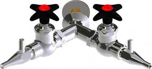  Chicago Faucets (LWV1-A34-65) Wall-mounted water valve with flange