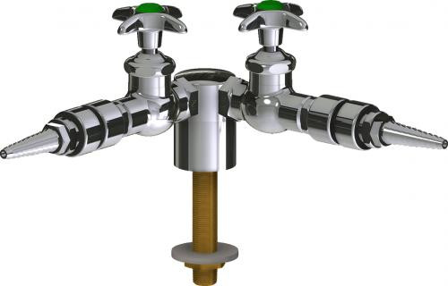  Chicago Faucets (LWV1-A41-20) Deck-mounted laboratory turret with water valve