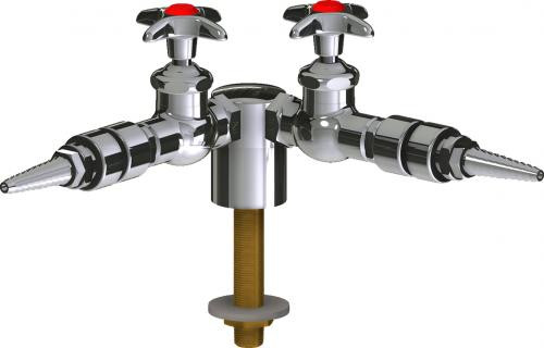  Chicago Faucets (LWV1-A42-20) Deck-mounted laboratory turret with water valve