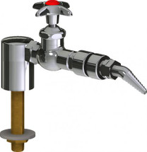 Chicago Faucets (LWV1-A52-10) Deck-mounted laboratory turret with water valve